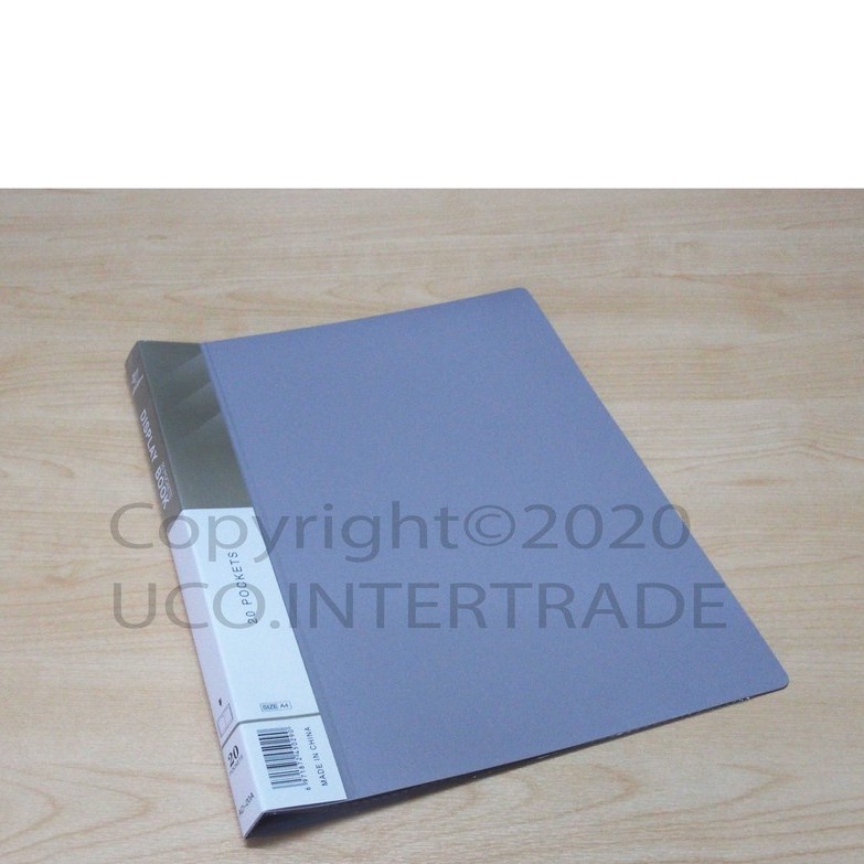 แฟ้มโชว์เอกสารปกแข็ง ทึบ A4 20 ซอง 5 สี แข็งแรง กันรอย ซองในใส่เอกสารได้ 3-5แผ่นต่อซอง ไม่ต้องกลัวยับ