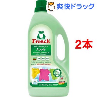 น้ำยาซักผ้า Frosch color Liquid Detergent Apple สูตรน้ำ ประเทศเยอรมัน