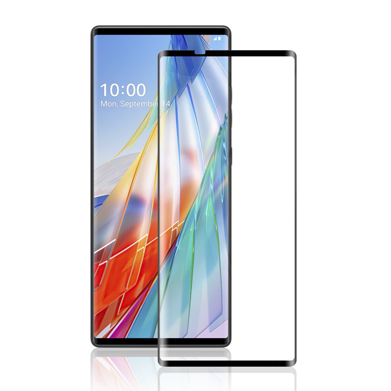 สําหรับ LG Wing กํามะหยี่ 5G LM-F100N LM-G900N G900EM 9H ความแข็ง 3D คลุมทั้งหมด Slim Toughened โค้ง