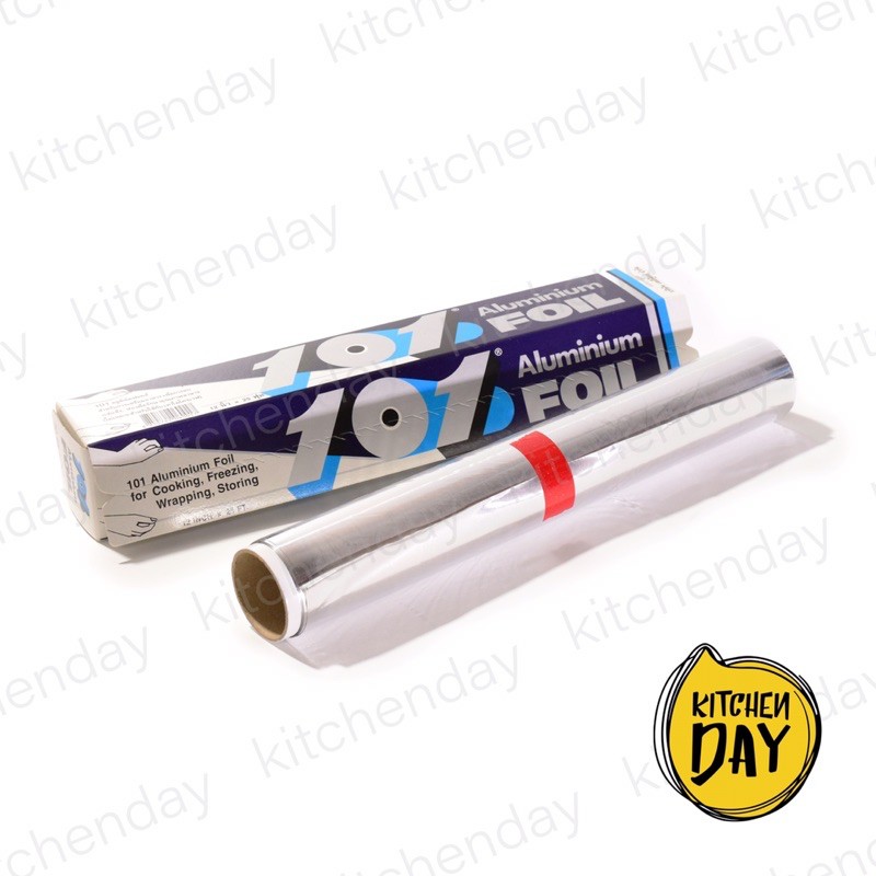 (2 ขนาด/อย่างดี) กระดาษฟอยล์ห่ออาหาร 101 Aluminium Foil กระดาษฟอยล์ห่อป ...