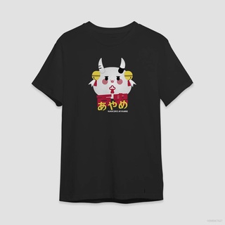 Top เสื้อยืดแขนสั้นลําลอง ทรงหลวม พิมพ์ลายอนิเมะ Hololive Nakiri Ayame พลัสไซซ์ แฟชั่นสําหรับผู้ชาย และผู้หญิง