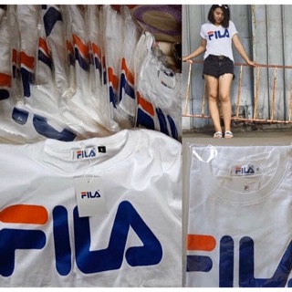 เสื้อยืดfila ขาว/ดำ ใส่ได้ทั้งชาย-หญิง