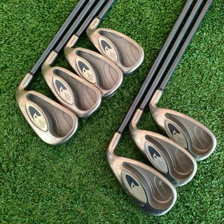 [ผ่อน ]ชุดเหล็ก CALLAWAY HAWK EYE มีเหล็ก 6-9 เเละ PW AW SW ก้าน GBB HAWK EYE UL FLEX R **กริฟ ไม่ค่อยดีนะครับ ** มือสอง