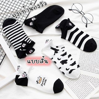 ✨พร้อมส่ง✨ 🐮 เซตถุงเท้าน้องวัว ถุงเท้า ถุงเท้าน่ารัก ถุงเท้าการ์ตูน ถุงเท้าการ์ตูน 🐮 มาใหม่2023