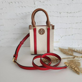 TORY BURCH BLAKE CANVAS MINI SHOPPER TOTE