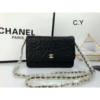 Chanel ลายดอก พรีเมี่ยม ปั๊มครบ งานสวยเกรดเทพ
