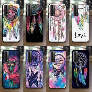 เคส Huawei Y7A ลายตาข่ายดักฝัน ขอบนิ่มหลังแข็ง เคสมือถือ เคสโทรศัพท์ Case เคส TPU ขอบนิ่มหลังแข็ง ไม่ขูดตัวเครื่อง