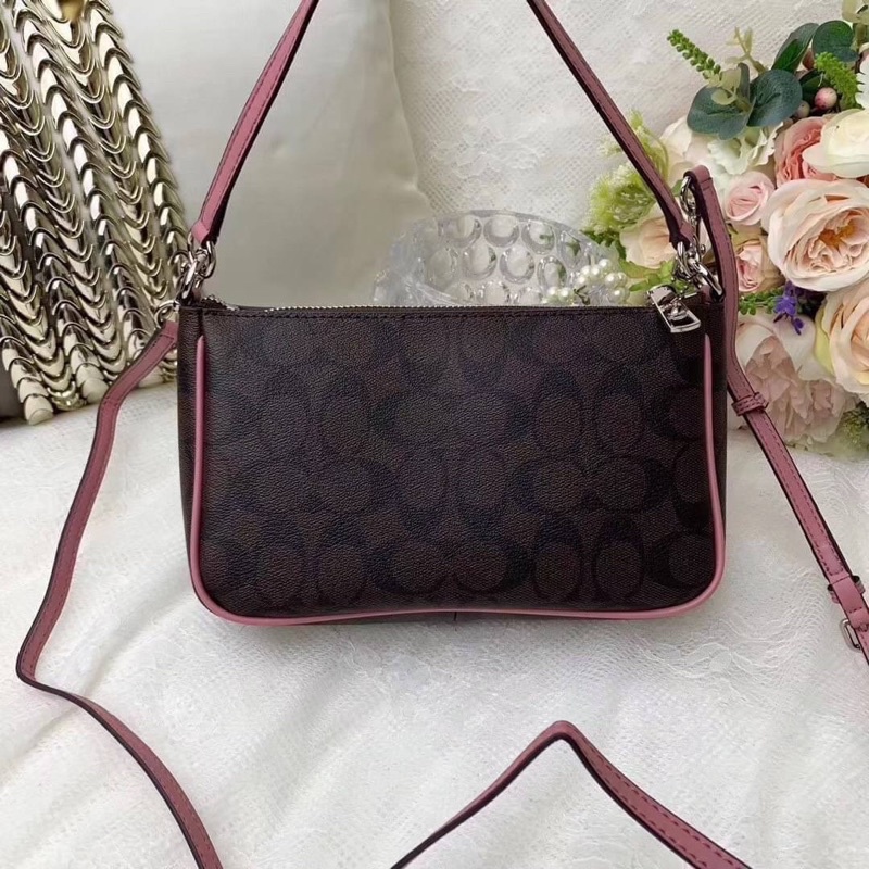 Coach Messico Top Handle Pouch In Signature Coated Canvas - bagoutlet ...