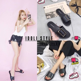 Idoli Style รองเท้าแตะสไตล์เกาหลี รองเท้าแตะแฟชั่น รองเท้าแตะผู้หญิง