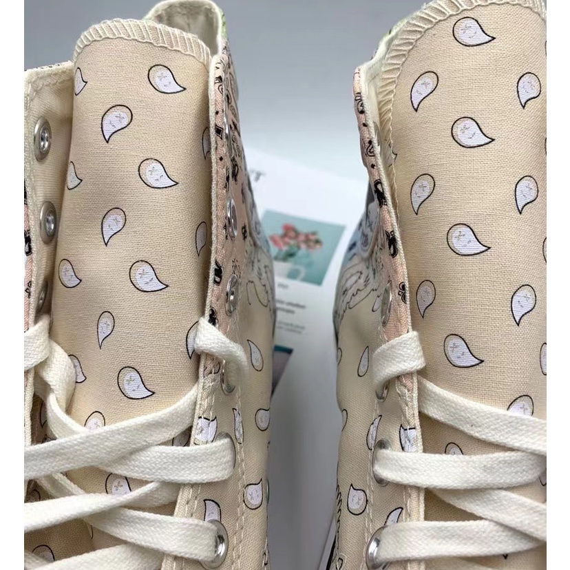 Converse 1970s offspring paisley x pathwork High top คอนเวิร์ส ดอกมะม่วงหิมพานต์ รองเท้าผ้าใบ 169880C 169881C