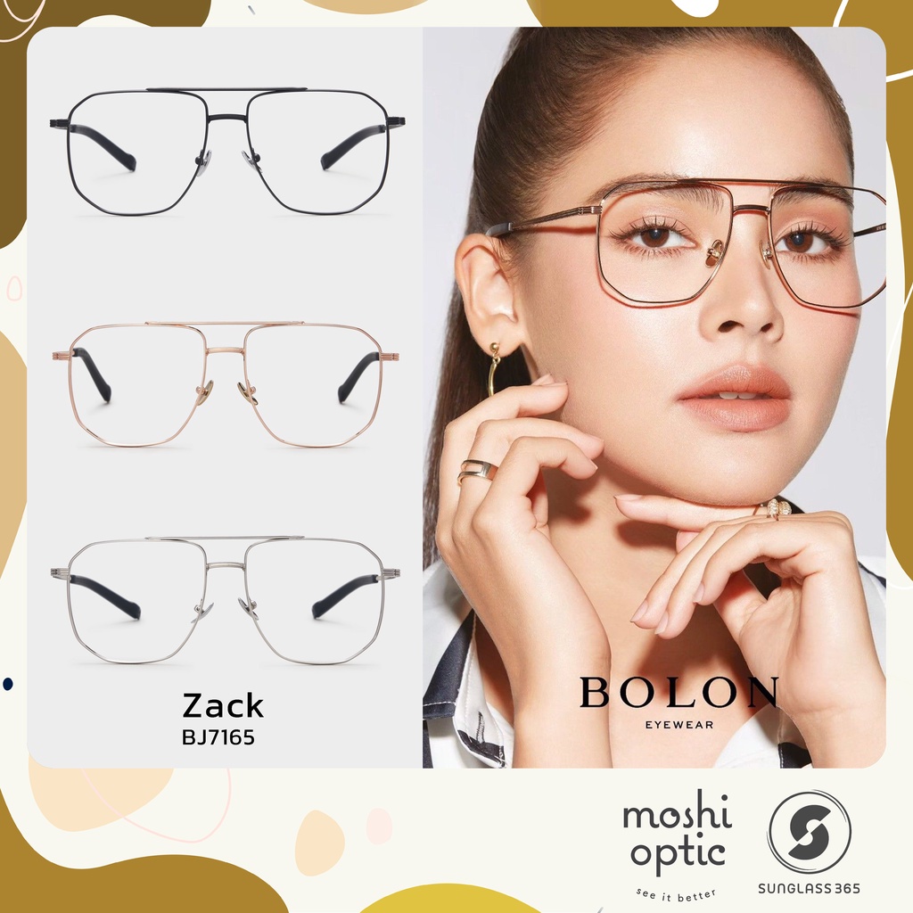 แว่นสายตา BOLON ZACK BJ7165 TITANIUM รุ่นใหม่ล่าสุด กรอบแว่นสายตา กรอบแว่น BOLON แท้ Moshi Optic