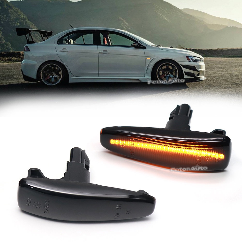 2 ชิ้น ไฟเลี้ยวแก้ม LEDแบบวิ่ง สำหรับ Mitsubishi.Mirage/Attrage/Lancer.EX มีของพร้อมส่ง