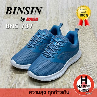 🚚ส่งเร็ว🚛ส่งด่วน👟สินค้าใหม่✨รองเท้าผ้าใบหญิง BINSIN by BAOJI รุ่น BNS737 SPORT ACTIVITYทนทาน เบา สบายเท้า