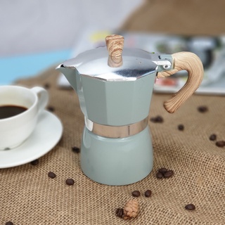 (สีฟ้า-150 ml.) หม้อชงกาแฟสด มอคค่าพอท (MOKA POT) อลูมิเนียม 3 ถ้วย
