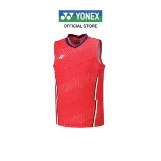 YONEX MENS SLEEVELE 10487  เสื้อคอปกแขนกุด ผ้า Polyester มาพร้อมเทคโนโลยี Very Cool เย็นสบาย ให้สัมผัสนุ่ม