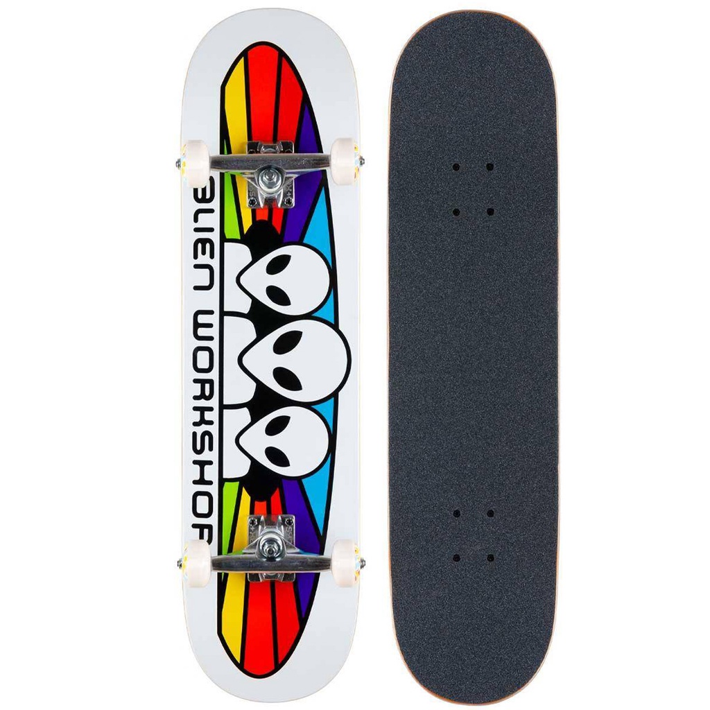 Alien Workshop | 8” , 7.75" Spectrum White Complete Skateboard