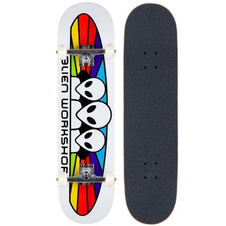 Alien Workshop | 8” , 7.75" Spectrum White Complete Skateboard