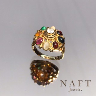 Naft jewelry 9 Lucky gems ring :  รุ่นทรงฉัตร