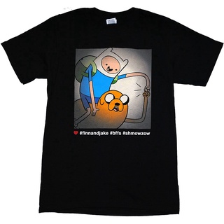 ผ้าฝ้ายคอกลม100%cotton เสื้อยืดผู้ชายแฟชั่น Adventure Time Finn &amp; Jake Photo Filter Men T-Shirt men เสื้อ ยืด ผู้ชาย คอก