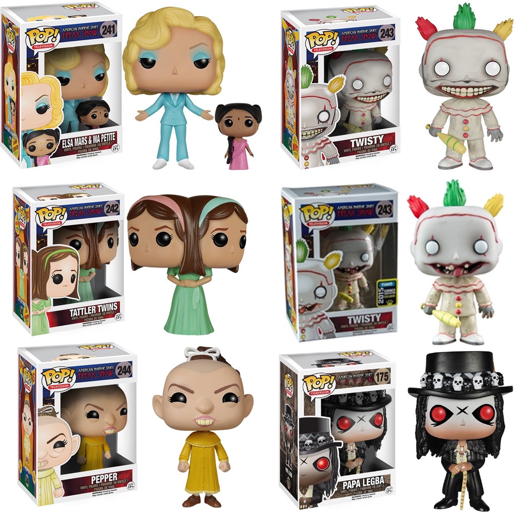 ฟิกเกอร์ Funko POP TV: American Horror Story- Season 4 - Twisty The Clown Papa Legba Elsa Mars and M