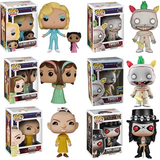 ฟิกเกอร์ Funko POP TV: American Horror Story- Season 4 - Twisty The Clown Papa Legba Elsa Mars and Ma Petite Tattler Twins Pepper Action Figure