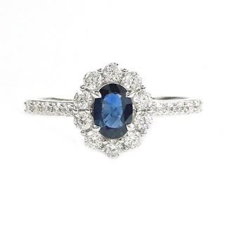 MARC jewelry แหวน รุ่น SR02133B-SP#1/W-CZ, สีฟ้า