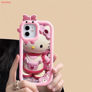 ☆เคสโทรศัพท์มือถือ ลายเฮลโลคิตตี้ สีชมพู สําหรับ Apple Iphone 11 13 xsmax 7 8p xr 12pro