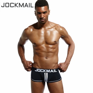 Jockmail กางเกงบ็อกเซอร์ ผ้าฝ้ายแท้ เซ็กซี่ สําหรับผู้ชาย