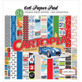 Paper Pad กระดาษสแครปบุ๊ค ขนาด 6x6 นิ้ว Cartopia