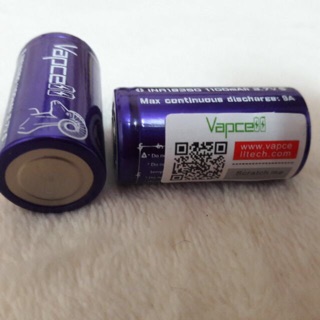 แบตเตอรี่ ถ่านชาร์จ Vapcell 18350 9A 1100mAh Battery แพค 1 ก้อน แท้ 100%