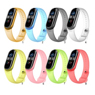 สายนาฬิกา กันน้ำ สีโปร่งใส สำหรับ Xiaomi Mi Band 3 MiBand 3 4