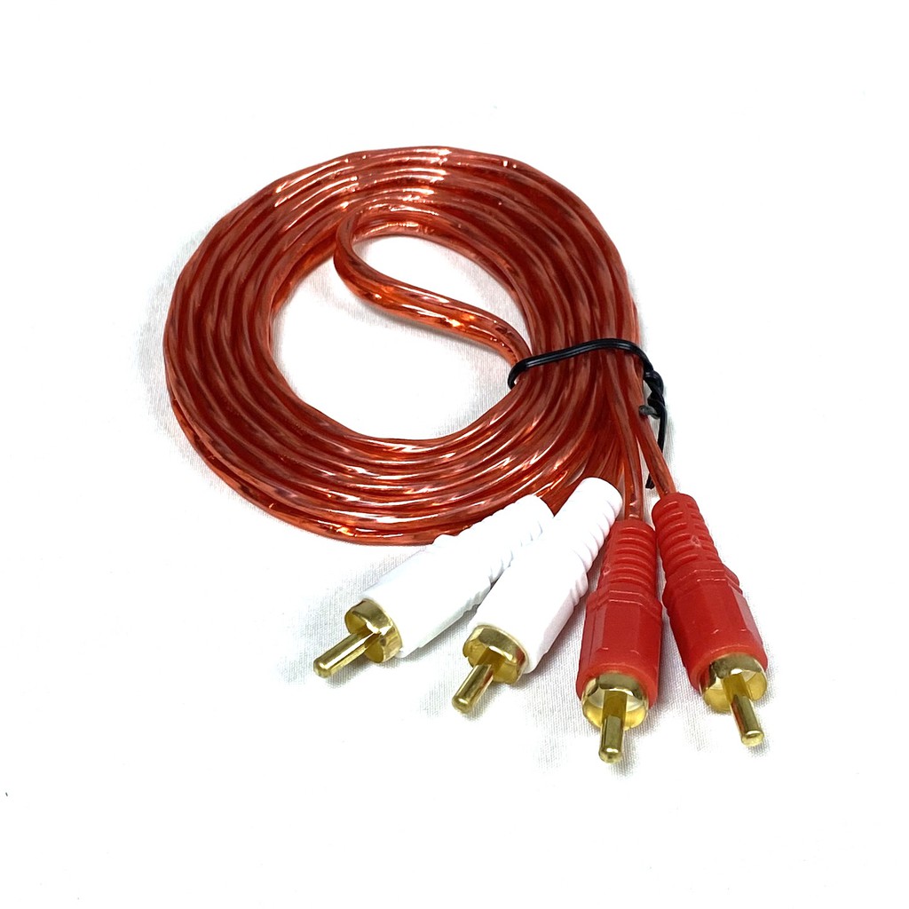 ถูกที่สุด! สาย RCA 4 หัว เข้า 2 ออก 2 หัวทอง แบบใส ยาว 1.5 m แพ็คถุงละ 1 เส้น ราคา ถูกที่สุด ดีลบีเคเค แกลเลอรีภาพที่ 6
