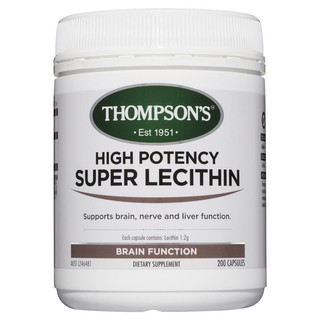 Thompsons High Potency Super Lecithin 200 Capsules