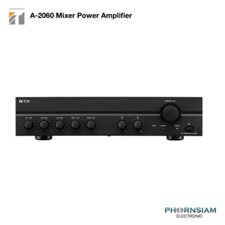 A-2060 H เครื่องขยายเสียงขนาด 60 วัตต์ Power mixer 60 watts ช้ได้ทั้งระบบไฟ AC และ DC