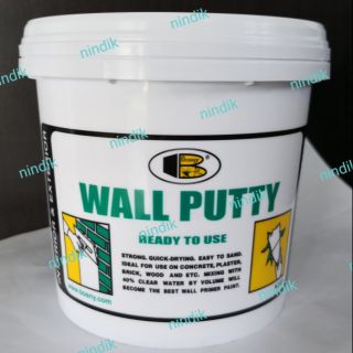 บอสนี่ วอลล์พัตตี้ BOSNY WALL PUTTY 1.5กก. เคมีโป๊ว ฉาบทารองพื้นฝาผนัง