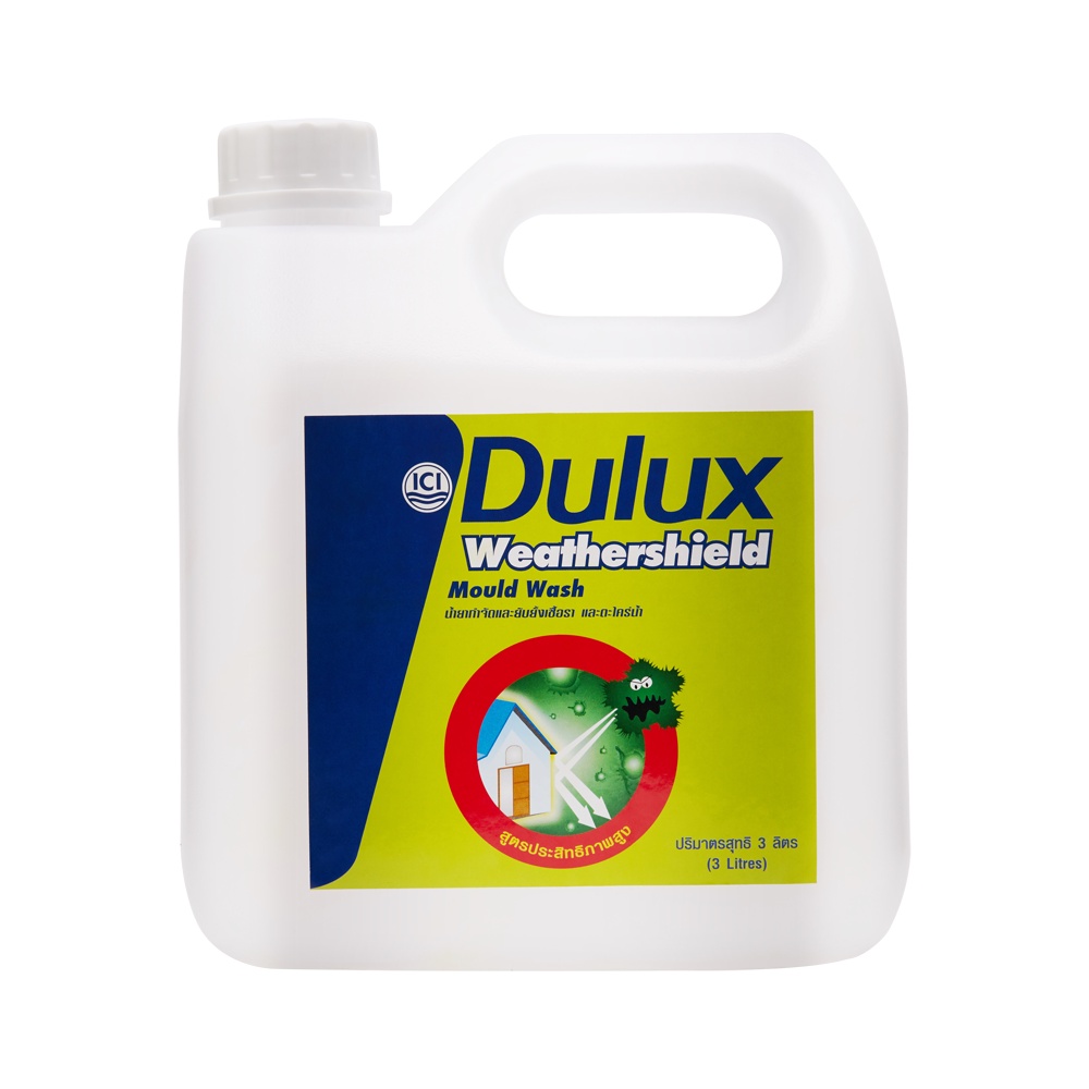 น้ำยากำจัดเชื้อราตระไคร่น้ำ ICI DULUX WEATHERSHIELD #19260 1GL