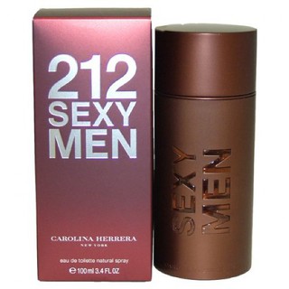 น้ำหอม Carolina Herrera 212 Sexy for Men EDT 100ml. ⭕ น้ำหอมแท้ 100 % ของใหม่ มีกล่อง ซีลพลาสติกอย่างดี ส่งฟรี EMS