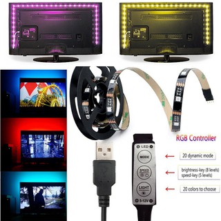 5050 ไฟเส้น led strip 5v usb สายไฟตกแต่งบ้าน rgb ไฟแถบ LED for ไฟหลังทีวี