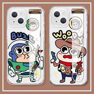 สายรัดข้อมือ การ์ตูน น่ารัก Buzz Lightyear เคส Samsung Galaxy note8 note9 s10 plus s10 lite + s20 s20fe fe s21 fe s22 plus ultra note10 lite plus  note 20 ultra CASE โปร่งใส นางแบบคู่ ซิลิกาเจล ผู้หญิง ชาย เปลือกนิ่ม เคส