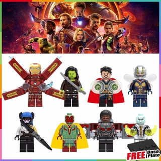 ฟิกเกอร์ Marvel Minifigures Doctor Strange Iron Man The Avengers Proxima Midnight Ebony Maw ของเล่นสําหรับเด็ก ​​ฟิกเกอร์ ขนาดเล็ก XH0187