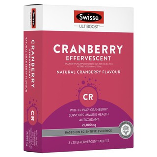 Swisse Ultiboost Cranberry Effervescent 60 Tablets