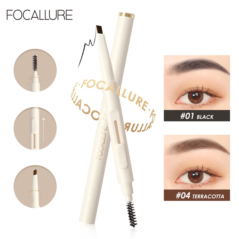 Focallure ดินสอเขียนคิ้วแบบนุ่มและเรียบติดทนนาน