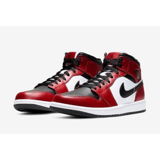 Air Jordan 1 Mid สี Chicago Black Toe / Gym red แท้💯%