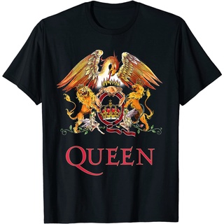 ผ้าฝ้ายคอกลมเสื้อยืด พิมพ์ลาย Queen Official Clic Crest สําหรับผู้ใหญ่from S-4XL
