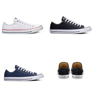 [สินค้าลิขสิทธิ์] Converse All Star Classic Ox - White / Black / Navy - รองเท้าผ้าใบ คอนเวิร์ส ออลสตาร์ สีขาว สีดำ สีกรม