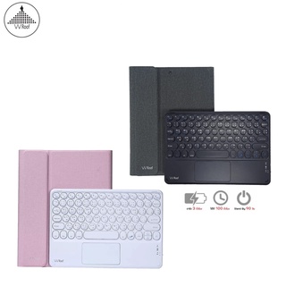 Wroof Keyboard Folio Track Pad เคสกันกระแทกพร้อมคีย์บอร์ดเกรดพรีเมี่ยม เคสสำหรับ Gen 7/8 10.2"/Air4 /Pro11 2018/2020