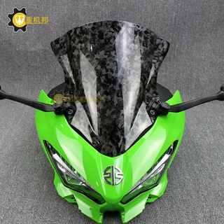 [moto] กระจกกันลม คาร์บอนไฟเบอร์ สําหรับ Kawasaki Ninja 400NINJA