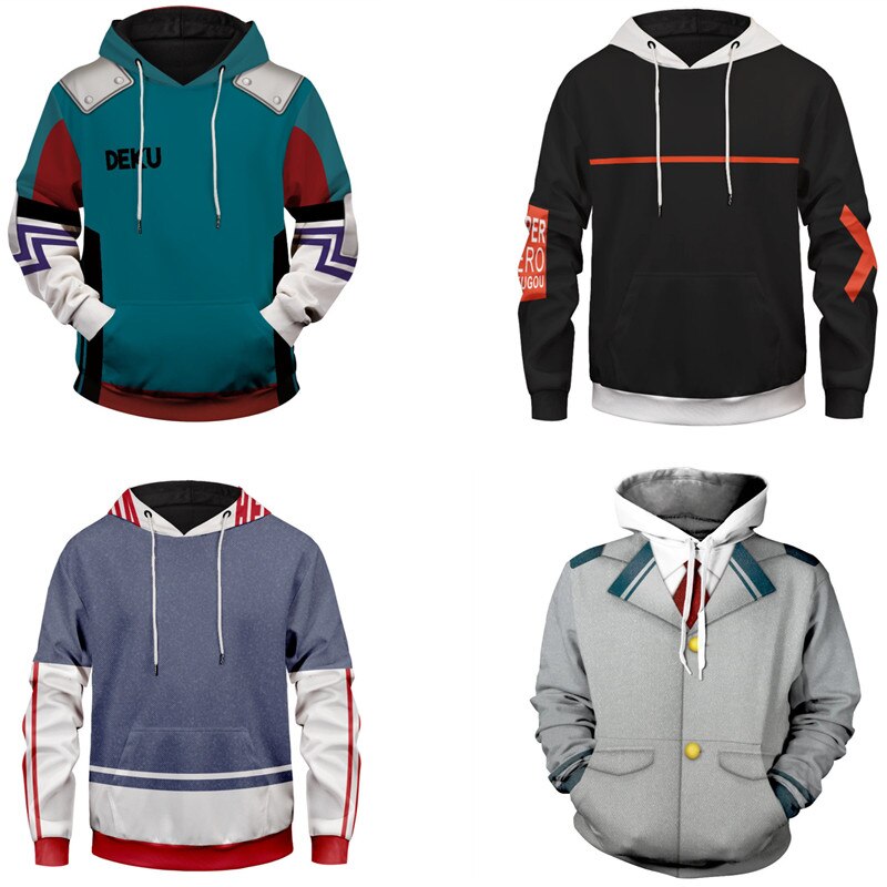 อะนิเมะ My Hero Academia Mha คอสเพลย์เครื่องแต่งกาย Hoodies Coat Boku No Hero Academia ฮาโลวีนเครื่อ