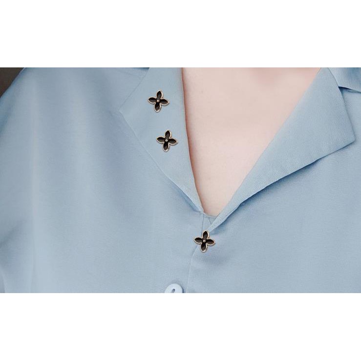 1PC_เข็มกลัดโลหะผสมสีดำรูปแบบต่างๆสามารถปรับขอบเสื้อผู้หญิงตอนหน้าอกได้