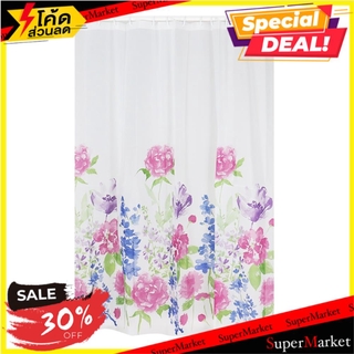 🔥HOT🔥 ม่านห้องน้ำ PEVA WSP SCP-1 C4069 180x180 ซม. ลายดอกไม้ ผ้าม่านห้องน้ำ SHOWER CURTAIN WSP SCP-1 C4069 180X180CM FLO